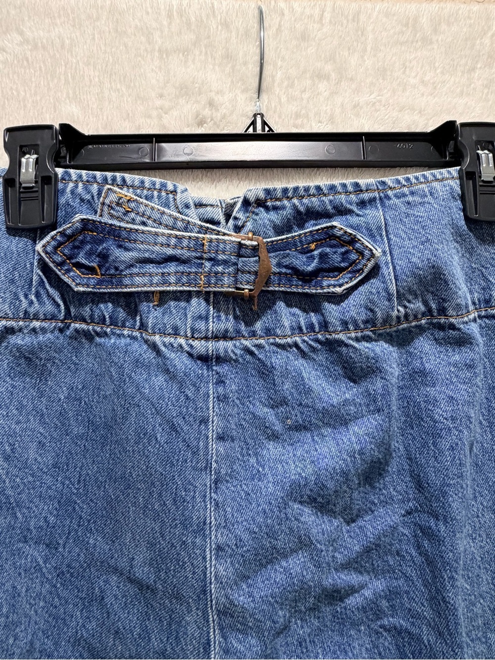 Free People Old West Wide Leg Jeans Cinch Back Button Fly Blue 28 - Picture 11 of 12